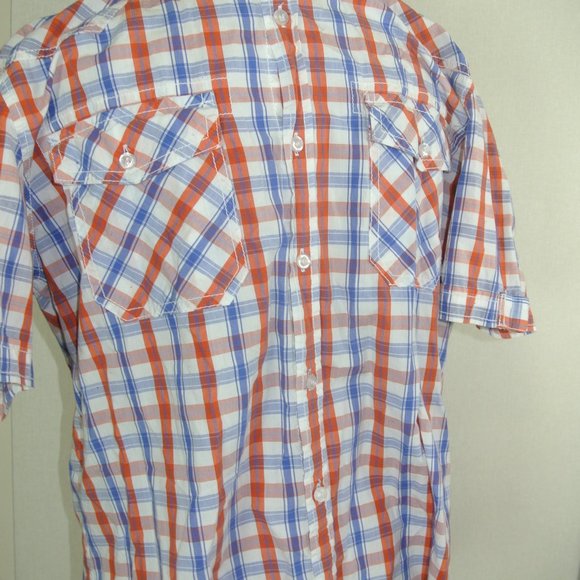 Forever 21 Mens Fitted Fall Autumn Colors Button - Picture 5 of 16